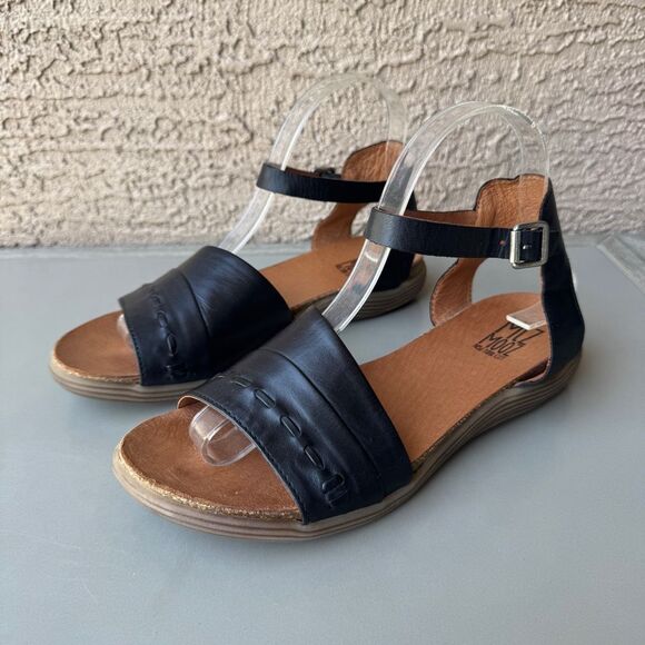 Miz Mooz Shoes - Miz Mooz Marabel Sandals Women’s Size 8.5 US or 39 EU Black Leather Ankle Strap